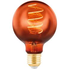 Eglo Globe LED bulb E27 G80 4 W filament 2,000 K copper