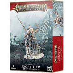 Games Workshop Figurine Warhammer AoS Ogor Mawtribes Tyran du Givre sur Mastauroc Blanc