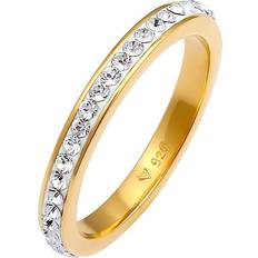 Elli Smykker Elli Ring Bandring Kristall 925 Silber Gold