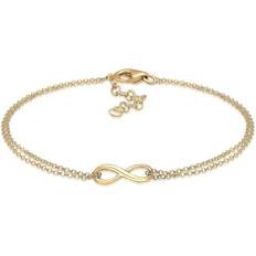 Elli Armband Infinity Symbol Love Unendlich 925 Sterling Silber Gold