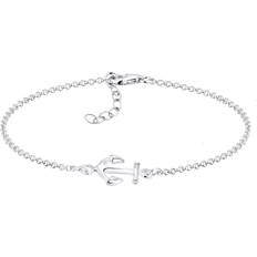 Elli Bracelet Women Anchor Pendant - Silver
