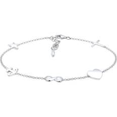 Elli dam armband kors hjärta oändlighet ankare stjärna berlock 925 sterlingsilver silver, colore: silver, cod. 0201951617_16