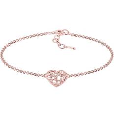 Elli dam 925 sterling silver hjärta livets träd armband guldpläterad, colore: Rosa guld, cod. 0212410216_16