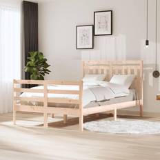 vidaXL Massiv Furu 120x190 cm Sängram