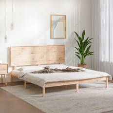 vidaXL 200x200 massivt fyrretræ Sengeramme