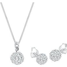 Elli Ladies Ball Pendant Set - Sterling Silver