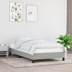 vidaXL 90x190 stof Sengeramme