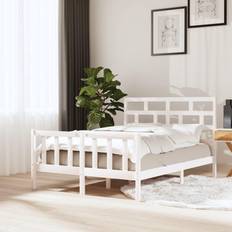 Senger & Madrasser vidaXL Bed Frame White Sängram