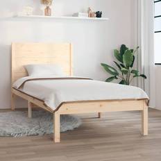 vidaXL 90x190 Single massivt Sengeramme