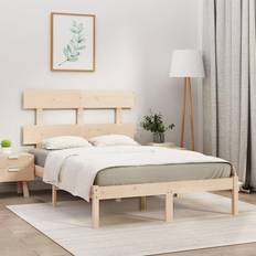vidaXL Bed Frame without Mattress 140x200 cm Brown