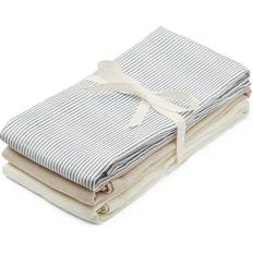 Sininen Kangasvaipat Cam Cam Copenhagen 3-Pack GOTS Striped Muslin Cloths Blue Praline Creme One Size