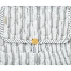 Blu Tappetini per il cambio Cam Cam Copenhagen Quilted Changing Mat Classic Stripes Blue, Praline