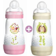 Biberons Mam Biberon anti-colique lot de 2 biberons 260 ml Africa rose Débit 2