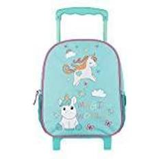 Blåa - Mjuka Barnresväskor Idena Backpack Trolley 27cm - Unicorn