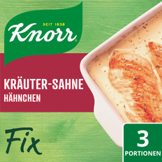 Knorr Saucen Knorr Fix Würzmischung Kräuter-Sahne Hähnchen leckeres Ofengericht