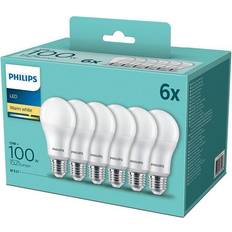 Philips LED E27 A60 6er Set Leuchtmittel 13W 1521lm 2700K warmweiss 6x6x12cm