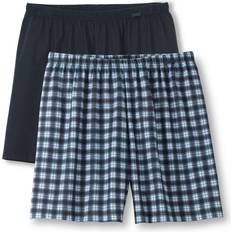 Herre - Lilla Trusser Calida Boksershorts - Lt Blue/Check