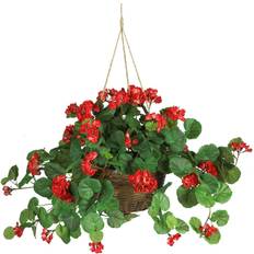 Hanging Artificial Plants Nearly Natural Geranium Artificial Plant