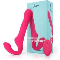 Teazers Strapless Strap On Vibrator Pink