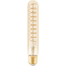 Eglo Lyskilder Eglo LED pære E27 T30 SPIRAL 4W 180LM 1600K DÆMPB. AMBER KOLLI 8 E27 Fjernlager, 4-5 dages levering
