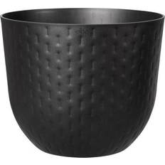 Elho Fuente Grains 30cm Round Plant Pot Onyx