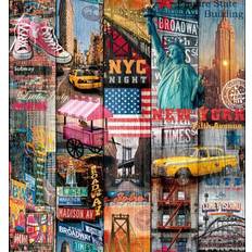 Películas Adhesivas D-C-Fix Rollo Adhesivo Vinílico New York 200 x 45 cm Multicolor Película Adhesiva