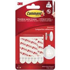 Command 3M Strisce Adesive E Di Ricarica Large 19 mm x 92 mm Bianco Contenuto 8 pz Gancio per Quadro
