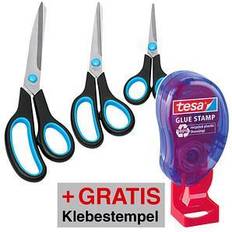 Westcott Easy Grip Set de tijeras 3 unidades color azul