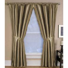 Curtains & Accessories Elrene Fashions Versailles Faux Silk Energy Efficient Rod Pocket52x84"