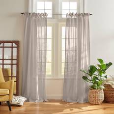 Elrene Vienna Tie-Top Sheer Curtain Panel 52 x 95 132.08x241.3cm