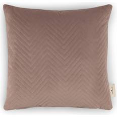 Tom Tailor Velvet Komplettes Dekokissen Grau, Rosa (40x40cm)
