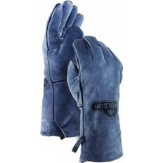 Maniques Napoleon Gants De Barbecue En Cuir Manique Gris