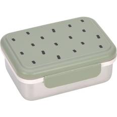 Lässig Lunchbox Rostfritt Stål Happy Prints Light Olive
