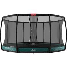 Berg 330 BERG Trampolin Elite InGround 330 Green inkl. Sicherheitsnetz Deluxe