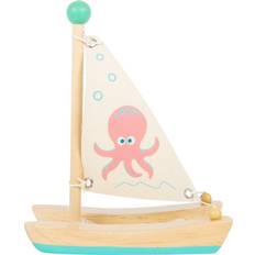 Animals Toy Boats Small Foot Catamaran Octopus Wooden Water Toy