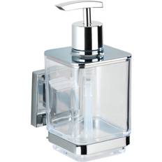 Brun - Plast Sæbedispensere Wenko Sæbedispenser QUADRO Vacuum-Loc Rustfrit Stål 340 ml