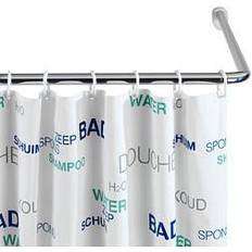 Wenko Universal Angle Bar 2.5 cm Extra Strong Chrome/White