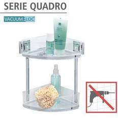 Portasaponi Wenko Mensola Angolare Per Bagno Quadro 2 Livelli