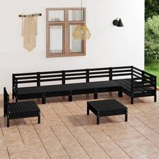 Garden & Outdoor Furniture vidaXL 8-tlg. Massivholz Lounge-Set