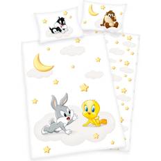 Gelb Textilien Herding Bettwäsche Baby Looney Tunes 100x135cm