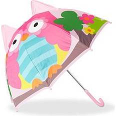 Relaxdays Ombrello Per Bambini Colorato - Rosa
