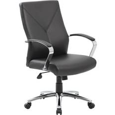 Black Chairs Boss Office Products Contemporary Executive Black Office Chair 44"