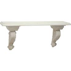 Beige Wall Shelves Ridge Road Décor Farmhouse 31.5" Floating Wall Shelf