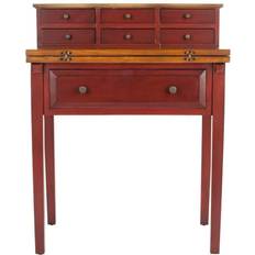 Purple Writing Desks Safavieh American Fold-Down Writing Desk
