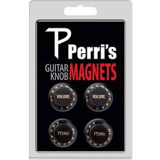 Cases Perri s 4 Guitar Knob Fridge Magnets Black