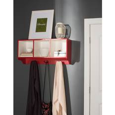 Red Wall Shelves Safavieh AMH6566N Alice Wall Shelf