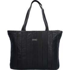 Grönland svart Nappa shoppingkasse läder 37 cm
