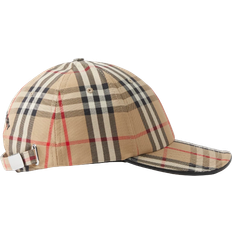 Caps Burberry Embroidered Logo Vintage Check Cotton Baseball Cap - Archive Beige (80577331)