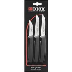 Dick Coltelli da cucina Dick Set Spelucchini ProDynamic 3 Pezzi F. Argento/Nero