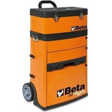 Beta Carros de herramientas Beta C41H-G Trolley, Werkzeugkoffer mit Rollen (Schubladen mit Teleskopführungen, Werkzeugbox mit integrierte Kunststoffschale für Kleinteile, Toolbox mit Teleskopgriff aus Aluminium)